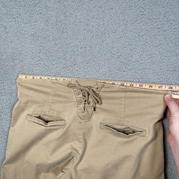 Cartonnier Continuum Wide Leg Pants Womens Size 10 Brown Neutral Lace Up Anthro - Picture 6 of 9